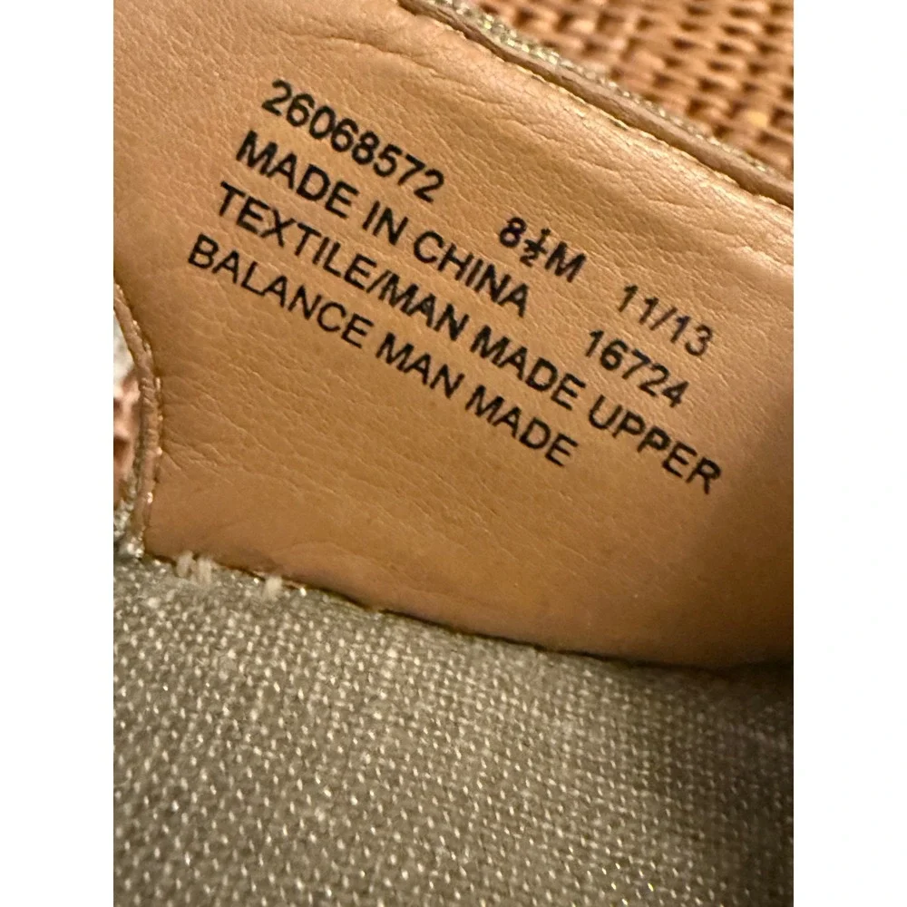 Clarks‎ Artisan Petrina Gaia Sage Green Metallic Espadrille Wedge Sandals 8.5M